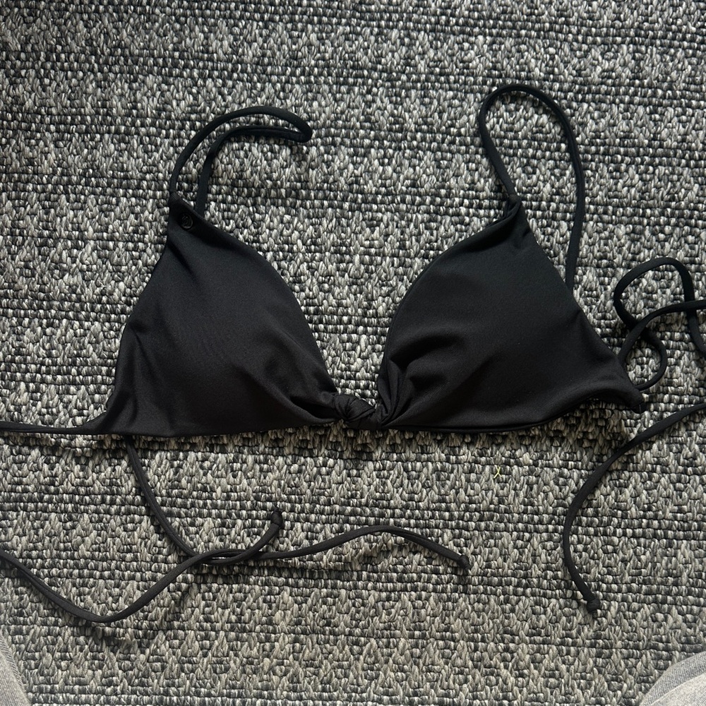 Women's volcom Black Triangle Bikini Top